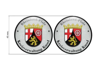 Klebemarke TÜV Kreisverwaltung Kusel Nummernschild plakette